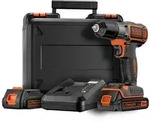 Black & Decker ASD18KB Akku Bohrschrauber 18V Li-Ion mi 2x Akkus -...