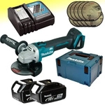 Makita DGA506RTJ, Makita DGA506RTJ, 8500 RPM, 12,5 cm, Akku, 5 Ah, 2,5 kg