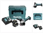 Makita DGA 452 RFJ Akku Winkelschleifer 18 V 115 mm + 2x Akku 3,0 Ah +...