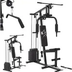ArtSport Kraftstation ProfiGym 2000 mit Latzug- & Butterflystange, Seilzug &