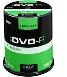 1x100 Intenso DVD-R 4,7GB 16x Speed, Cakebox