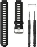 Garmin Ersatzarmband Schwarzes/Graues aus Silikon - Schwarz/Grau