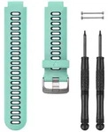 Garmin Ersatzarmband Silikon. Frostblau - Schwarz/T&uuml;rkis