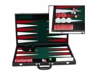 Philos 1715 - Backgammon grün, Turnier, Kunstleder 4014156017153