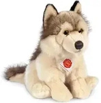 Teddy Hermann Wolf sitzend 29 cm Kuscheltier - Braun