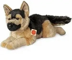 Teddy Hermann Sch&auml;ferhund, Kuscheltier, Stofftier, Pl&uuml;schtier, Hund, liegend,