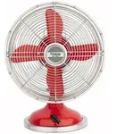 H.Koenig JOE50 Tischventilator / Retro-Design / Metall / rot - Rot