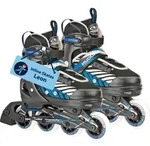 Inline Skates, Leon, schwarz/blau, Gr. 37-40 : 37-40 : schwarz - 37-40