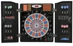 Dartautomat Karella CB-90 im Cabinet, elektronische Dartscheibe mit 38 Spielen und