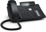 SNOM D345 VoIP-Telefon schwarz SIP PoE o. Netzteil - Schwarz/Blau