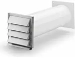 Naber Klima-E 150 Mauerkasten, wei&szlig;/Edelstahl - L&uuml;ftungstechnik