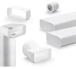 Naber flow 150 Flachkanal Set- 1, wei&szlig; - L&uuml;ftungstechnik