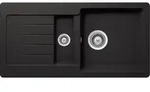 Schock Einbausp&uuml;le Typos D-150S A Nero - Auflagesp&uuml;le - Schwarz