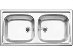BLANCO 500372, Edelstahl, 2 Becken, 370 x 340 mm, 370 x 340 mm, 860 mm, 435 mm -