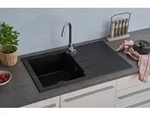 respekta Granitverbundsp&uuml;le Alin&eacute;o 81 x 50 cm 81 x 50 cm - Schwarz