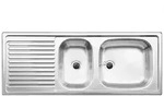 BLANCO EZS 11 x 4, Edelstahl, 370 x 240 mm, 15 cm, 110 cm, 15 cm, 43,6 cm - Silber