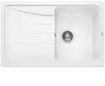 BLANCO SONA 45 S Einbausp&uuml;le / SILGRANIT / Wei&szlig; / reversibel / Stopfen - Wei&szlig;