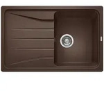 BLANCO SONA 45 S Einbausp&uuml;le / SILGRANIT / Cafe / reversibel / Stopfen - Schwarz