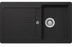 Schock Einbausp&uuml;le Typos D-100 A Onyx - Auflagesp&uuml;le - Schwarz