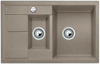 Blanco 517353, BLANCO METRA 6 S Compact, Aufsatzwanne, Rechteckig, Grau, 2 Becken,