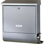 BURG-W&Auml;CHTER Briefkasten Nordland 20867, silber - Silber