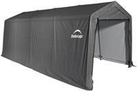 ShelterLogic Folien Zeltgarage Ger&auml;tehaus Grau 610x300x240 cm