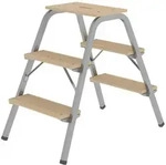 MUNK Stahl-Holz-Tritt 3 Stufen
