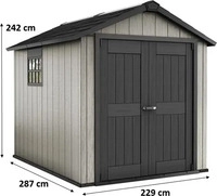 Keter 7517, Keter Oakland 759 Ger&auml;tehaus, 11m&sup3;, B/T/H: 230 x 287 x 242 cm,
