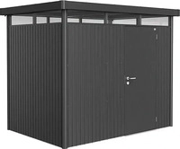 Biohort 84030, Biohort Highline, Metallschuppen, Einzelbild, Flachdach, Grau, Metall,