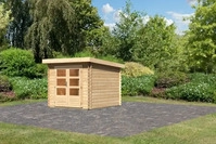 Karibu 73286, Karibu Gartenhaus Blockbohlenhaus Ger&auml;tehaus Bastrup 4 naturbelassen