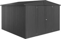 Biohort 24070, Biohort Europa, Metallschuppen, Doppel, A-Rahmendach, Grau, Metall,