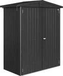 Biohort 24010, Biohort Europa, Metallschuppen, Doppel, A-Rahmendach, Grau, Metall,