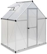 Palram - Canopia Aluminium Gew&auml;chshaus Mythos 64 Silber 126x185x208 cm
