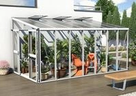 Vitavia Anlehngew&auml;chshaus Helena 11900 ESG 4mm u. Dach HKP 10mm, wei&szlig;, 40000545