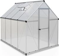 Palram - Canopia Aluminium Gew&auml;chshaus Mythos 68 Silber 247x185x208 cm