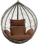 HOME DELUXE - Polyrattan H&auml;ngesessel CIELO - Nur Korb| H&auml;ngestuhl - Grau