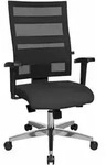 Topstar B&uuml;rostuhl X-Pander, 959T T200 schwarz, alu Stoff - Schwarz