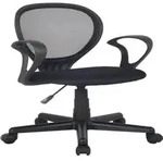 B&uuml;rostuhl Schreibtischstuhl Schwarz H-2408F/2058 - Schwarz