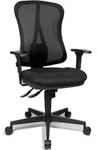 B&uuml;rodrehstuhl Head Point SY m.Synchronmechanik schwarz/schwarz 390-510mm - Schwarz