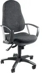 Topstar Trend 10 SY B&uuml;rostuhl Schreibtischstuhl mit Armlehnen, anthrazit - Grau