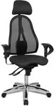 Topstar B&uuml;rostuhl Sitness 45, ST99U L52X anthrazit, schwarz, chrom Stoff -