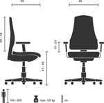 hjh OFFICE Profi B&uuml;rostuhl ZENIT HIGH Ergonomischer Schreibtischstuhl mit Armlehnen