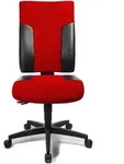 Topstar B&uuml;rodrehstuhl "Two 20" rot / schwarz (ohne Armlehnen) - Schwarz