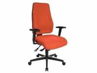 Topstar Bürostuhl Lady Sitness®, LT0BK BC4 Stoff orange, Gestell schwarz