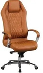 AMSTYLE B&uuml;rostuhl MONTEREY Echt-Leder Caramel Schreibtischstuhl 120KG Chefsessel