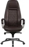 AMSTYLE B&uuml;rostuhl AUSTIN Echt-Leder Braun Schreibtischstuhl 120 KG Chefsessel hohe