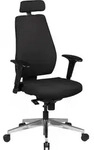AMSTYLE B&uuml;rostuhl SPM1.279 Schreibtischstuhl Stoff Schwarz Chefsessel Modern