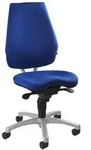 Topstar&reg; JJ700 M66 B&uuml;rodrehstuhl ALUSTAR Basic ohne Armlehnen blau - Blau