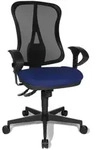 Topstar B&uuml;rostuhl Head Point SY, HE200 G26 Stoff blau, Gestell schwarz - Blau