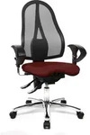 Topstar B&uuml;rostuhl Sitness&reg; 15, ST19U G27 Stoff rot, Gestell chrom - Rot